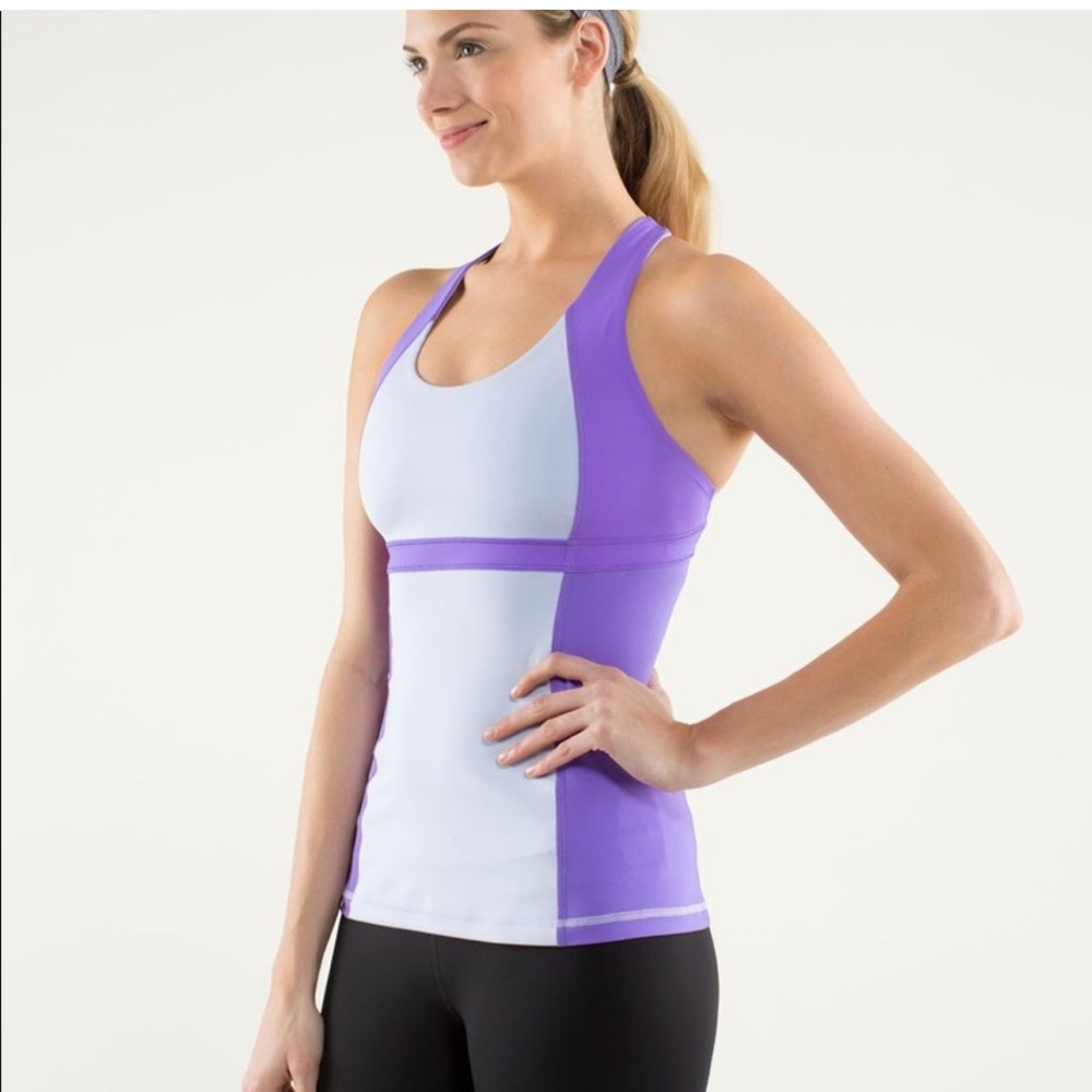 Lululemon Run Fast Tank Top Built in Bra Purple